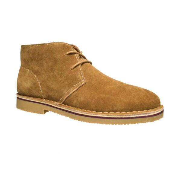Propet Mens Findley Suede Chukka Boots 8 Tan NWT Lace Up Oxford Dress